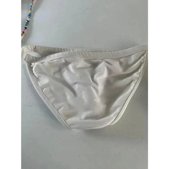 Women's OP Multicolor String Bikini Swimsuit Boho Beach Size S 0308 - Picture 11 of 12